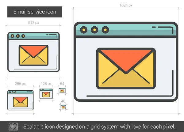 E-Mail-Service-Symbol. — Stockvektor