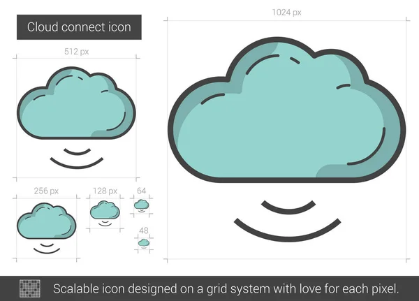 Cloud-Connect-Symbol. — Stockvektor