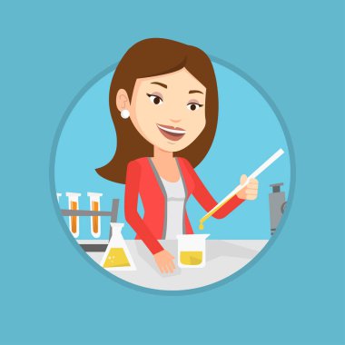 Laboratuar sınıfında çalışma öğrenci.