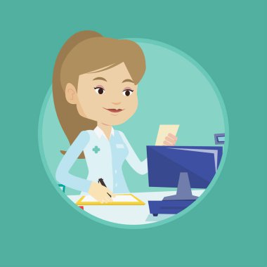 Eczacı yazma reçete.