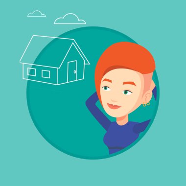 Yeni ev satın alma hakkında rüya kadın.