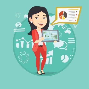 Tablet bilgisayarda rapor sunma işkadını