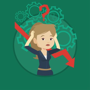 İflas tutarak baş vektör çizim.