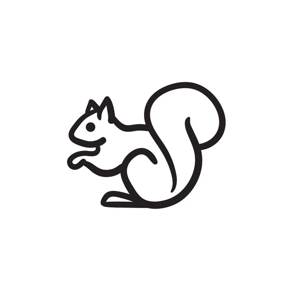 Squirrel outline Vector Art Stock Images | Depositphotos