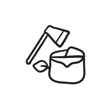 Ormansızlaşma kroki simgesi.