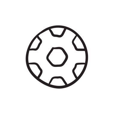 Futbol topu kroki simgesi.