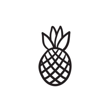 Ananas kroki simgesi.