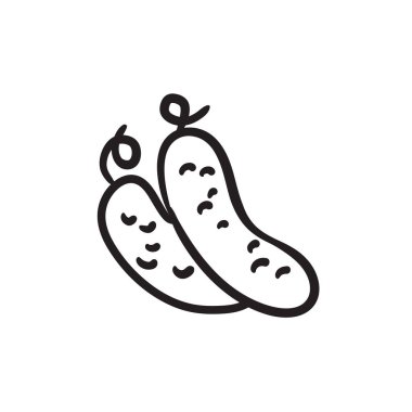 Salatalık kroki simgesi.