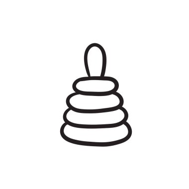 Piramit oyuncak robot resim simgesi.