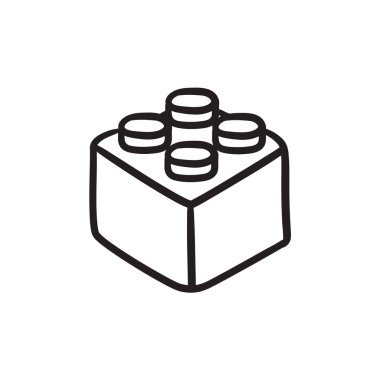 Yapı taşı kroki simgesi.