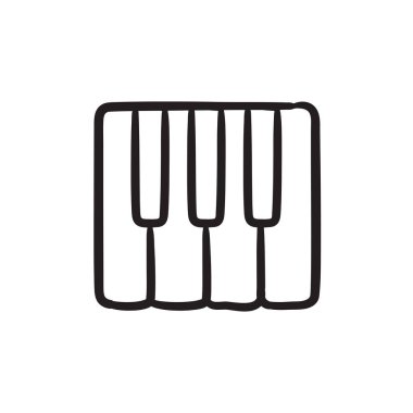 Piyano tuşları kroki simgesi.