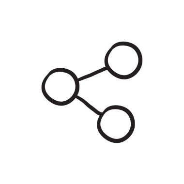 Sosyal ağ kroki simgesini.