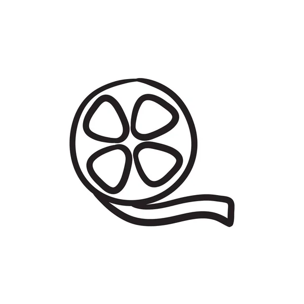 Reel sketch icon . — стоковый вектор