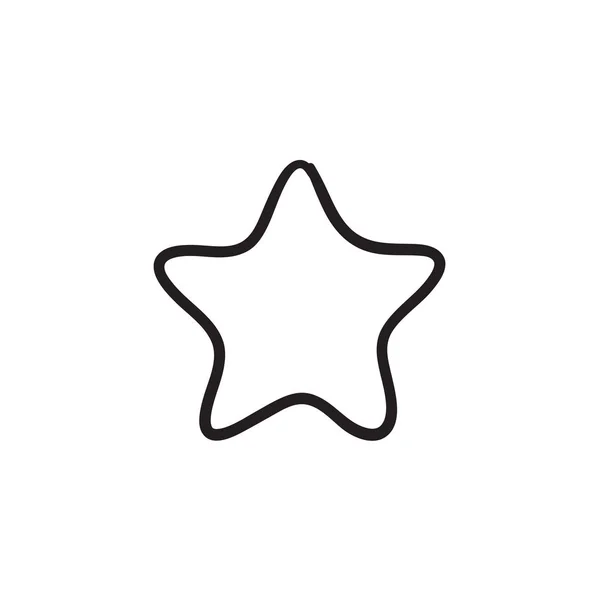 Rating sterren schets pictogram. — Stockvector
