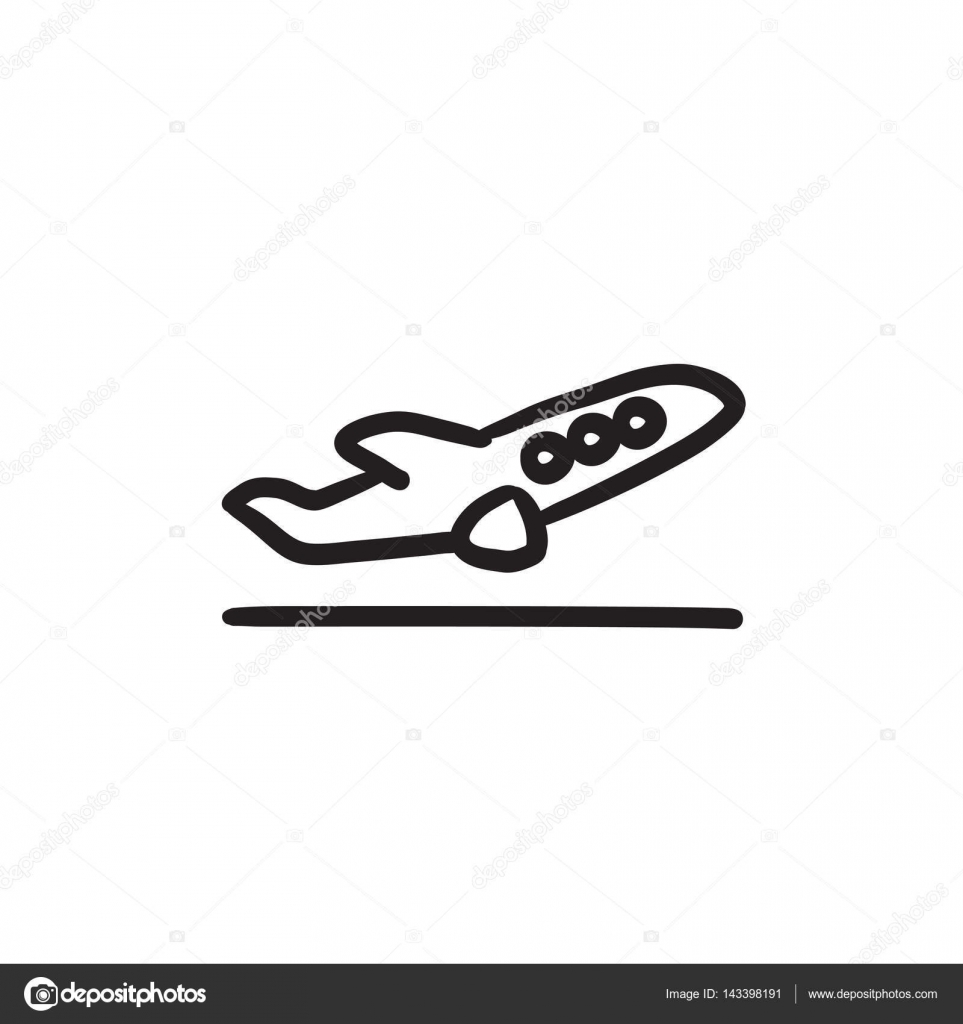 飛行機のスケッチのアイコン ストックベクター C Visualgeneration 飛行機のスケッチのアイコン ストックベクター C Visualgeneration