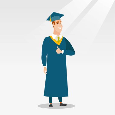 Vektör çizim yüksek lisans veren başparmak.