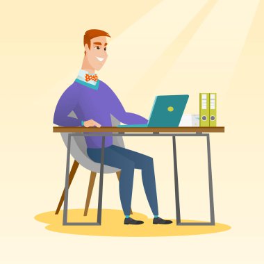 Öğrenci dizüstü eğitim için kullanma.