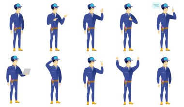 Mekanik karakter kümesi vektör.