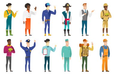 Vektör meslekler karakter kümesini.