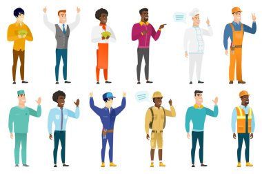 Vektör meslekler karakter kümesini.