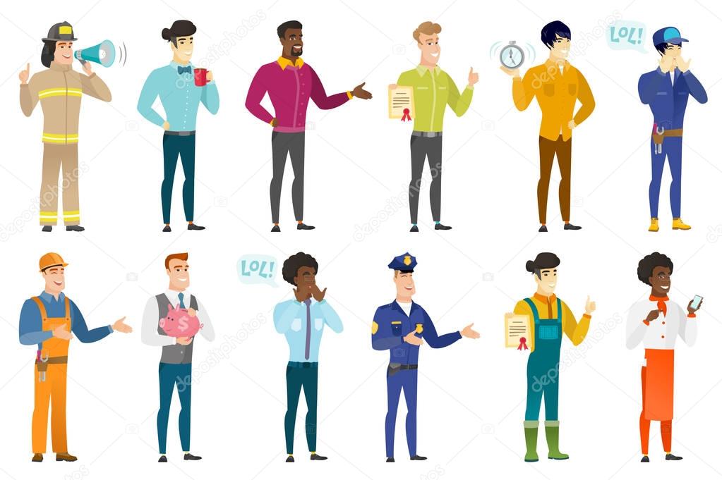 Vector set of professions characters.