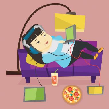 Kadın bel vektör çizim ölçmek.