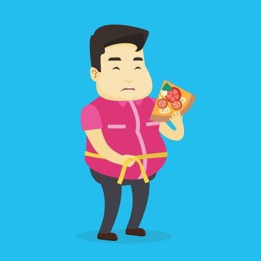 Adam bel vektör çizim ölçmek.