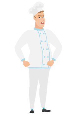 Çığlık genç beyaz öfkeli şef aşçı.