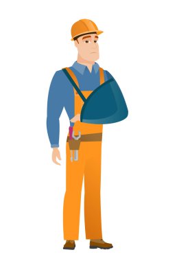 Kırık kol ile yaralandı Oluşturucuyu.