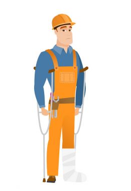 Kırık bacak ile yaralandı Oluşturucuyu.