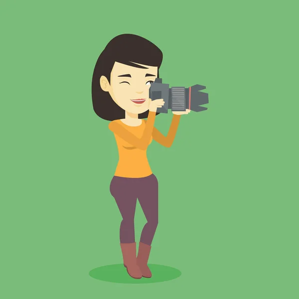 Cartoon Female Photographer — Stock Vector © ronleishman 13982373