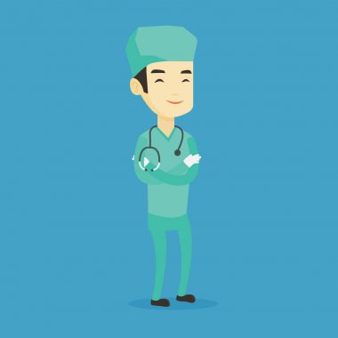 Kendine güvenen genç cerrah silah ile geçti.