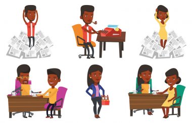 Medya insanların karakter kümesi vektör.