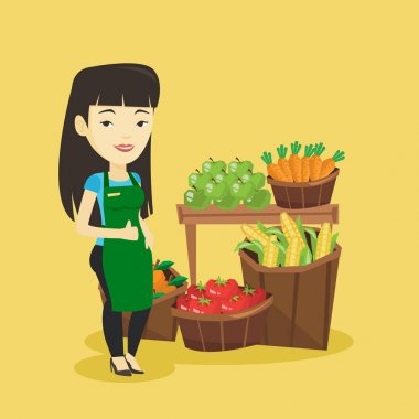 Dost süpermarket alt vektör çizim.