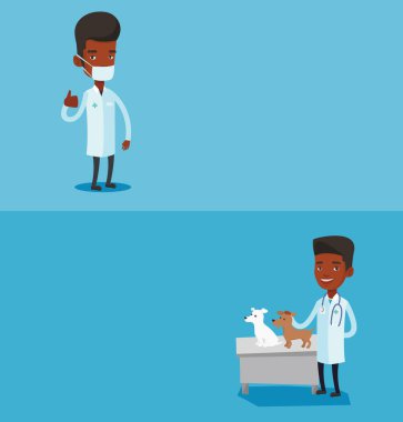 Metin için yer ile iki tıbbi afiş.