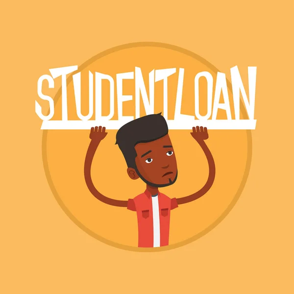 Студентський знак студентського кредиту . — стоковий вектор