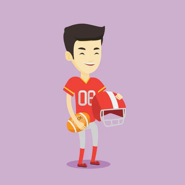 Rugby speler vectorillustratie. — Stockvector