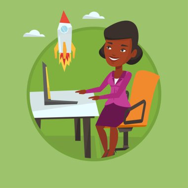 İş başlatmak kadar vektör çizim.