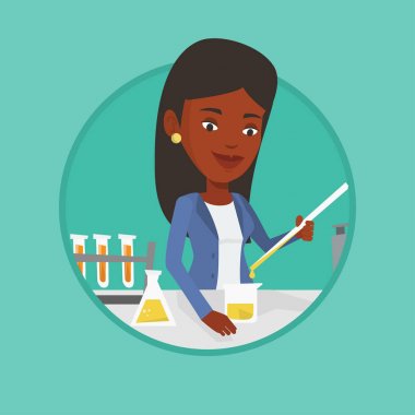 Laboratuar sınıfında çalışma öğrenci.