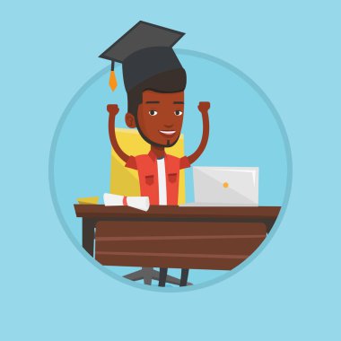 Öğrenci dizüstü eğitim için kullanma.