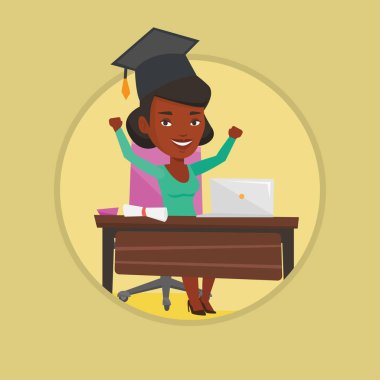 Öğrenci dizüstü eğitim için kullanma.