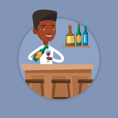 Barda duran barmen sayaç.
