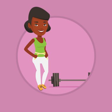 Kadın bel vektör çizim ölçmek.