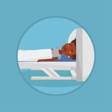 Manyetik rezonans görüntüleme vektör çizim.