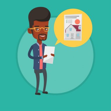 Adam evi vektör çizim için arıyor.