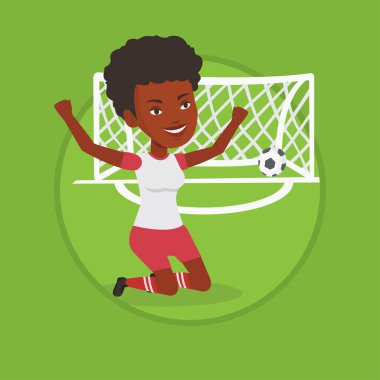 Futbol gol kutluyor puanlama.