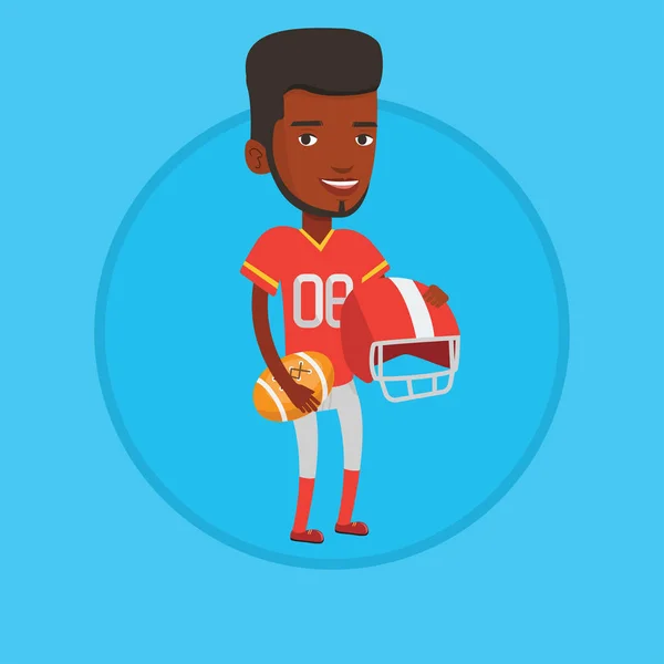 Rugby speler vectorillustratie. — Stockvector