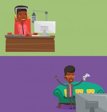 İki ortam afiş metin için yer ile.