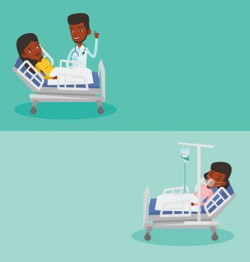 Metin için yer ile iki tıbbi afiş.