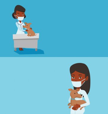 Metin için yer ile iki tıbbi afiş.